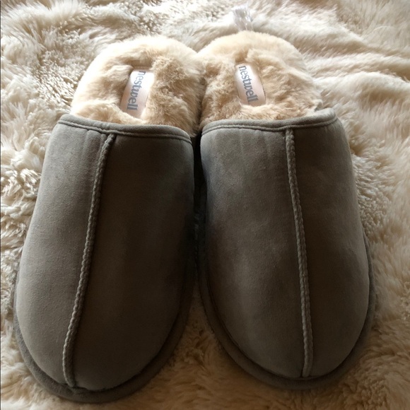 Soft powder Blue Slippers with Plush Lining - Picture 2 of 6